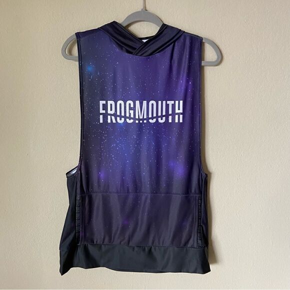 Frogmouth Space Black Purple Hoody  Size L - Picture 3 of 8